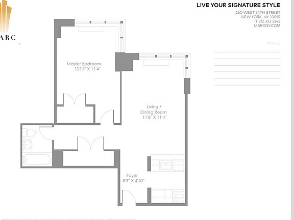 2nd image of 260 W 54th St APT 31C
