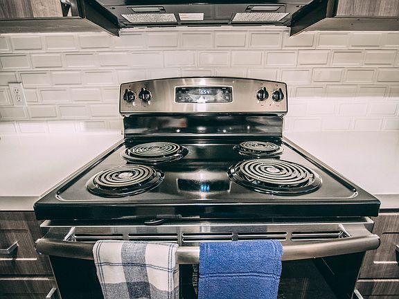 New premium stainless steel appliances