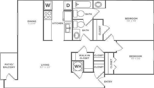 Sycamore (936 SF) Sycamore (936 SF)