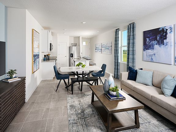 The great room of the Denali modeled at Benton Hills.