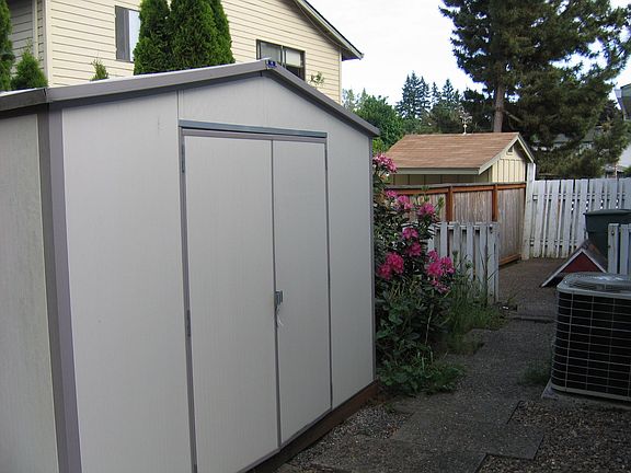 East Side - Tool shed and boat or RV storage