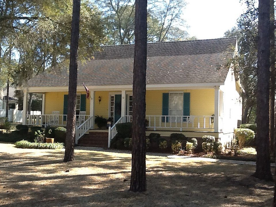 Front view with open porch