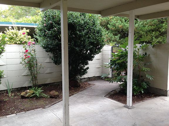Carport & Front Courtyard for privacy from street