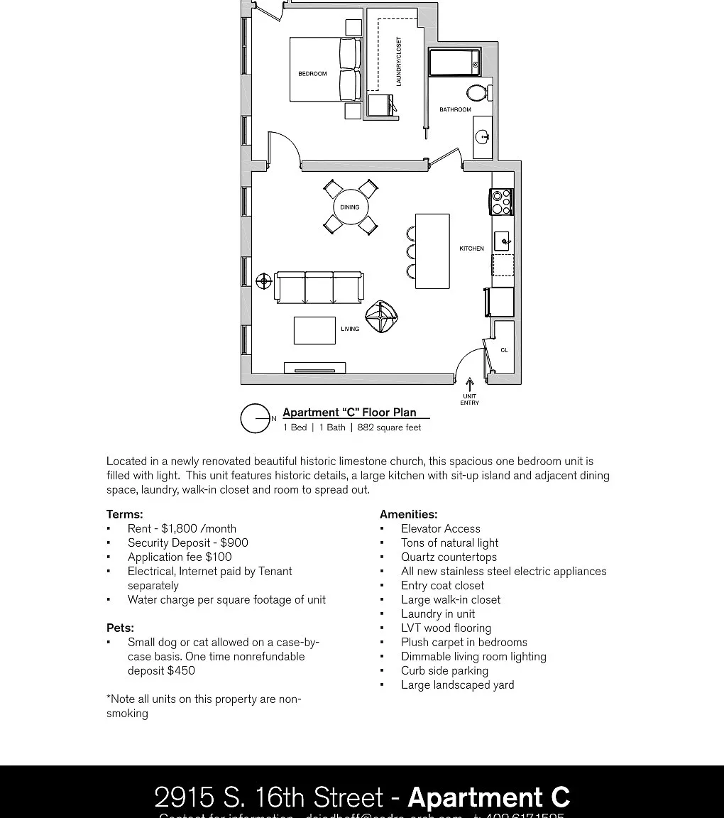 1 bed, 882 sqft, $1,800 — Photo 3