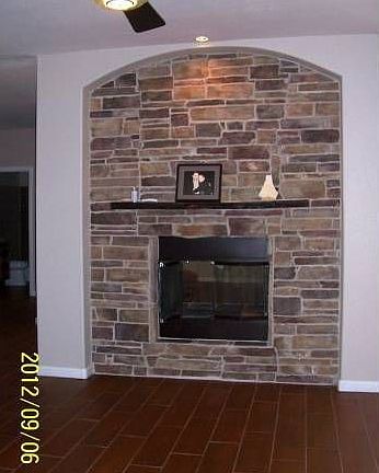 Stone Fireplace