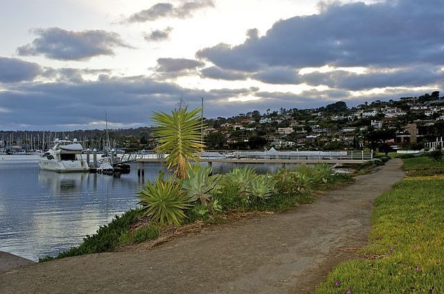 Walking/jogging path...boats and bay just outside your door