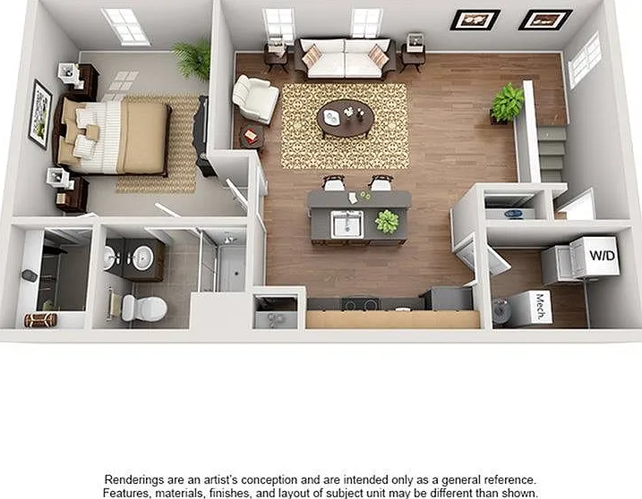 1 Bedroom | 1 Bath | 812 SF 1 Bedroom | 1 Bath | 812 SF