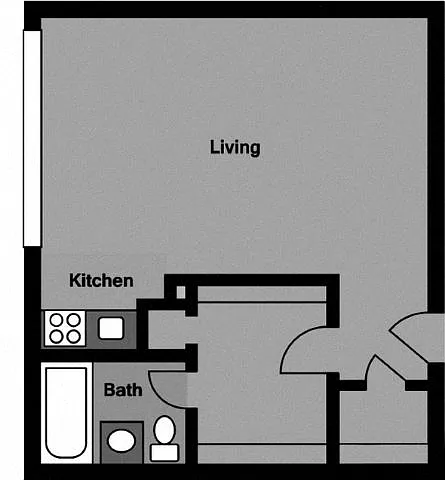 Floor plan Studio - S1G