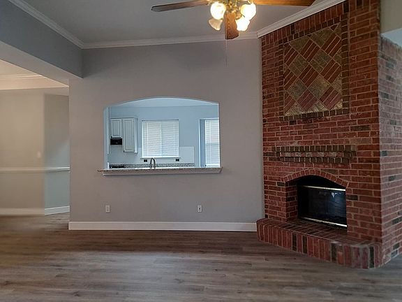 Living room with kitchen bar