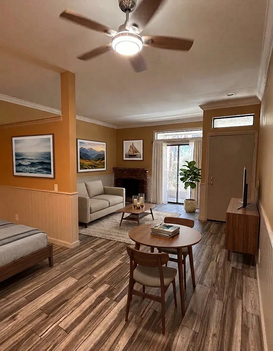 Open floor plan.