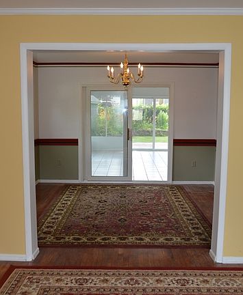View of Living Room into Dining Room