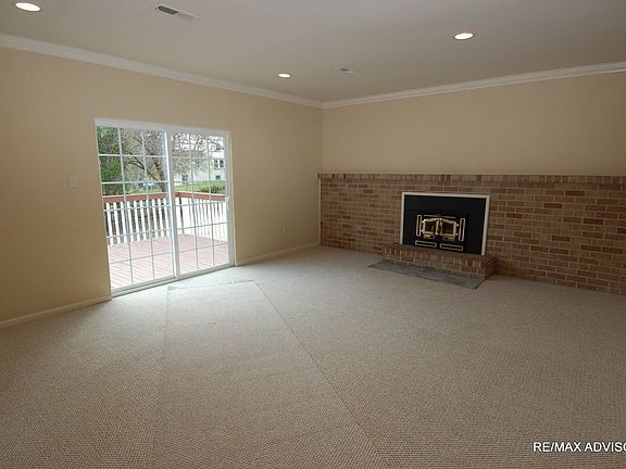 Family room with fireplace