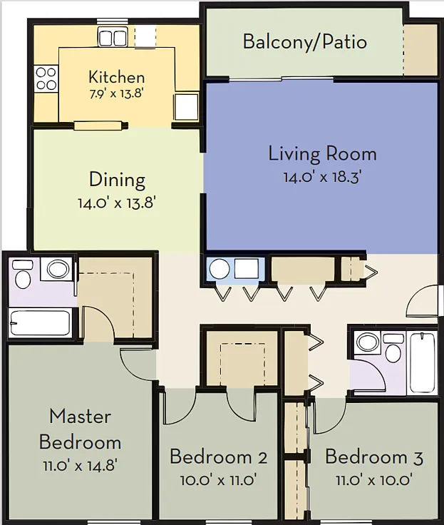 Floor plan Sandollar Cove II