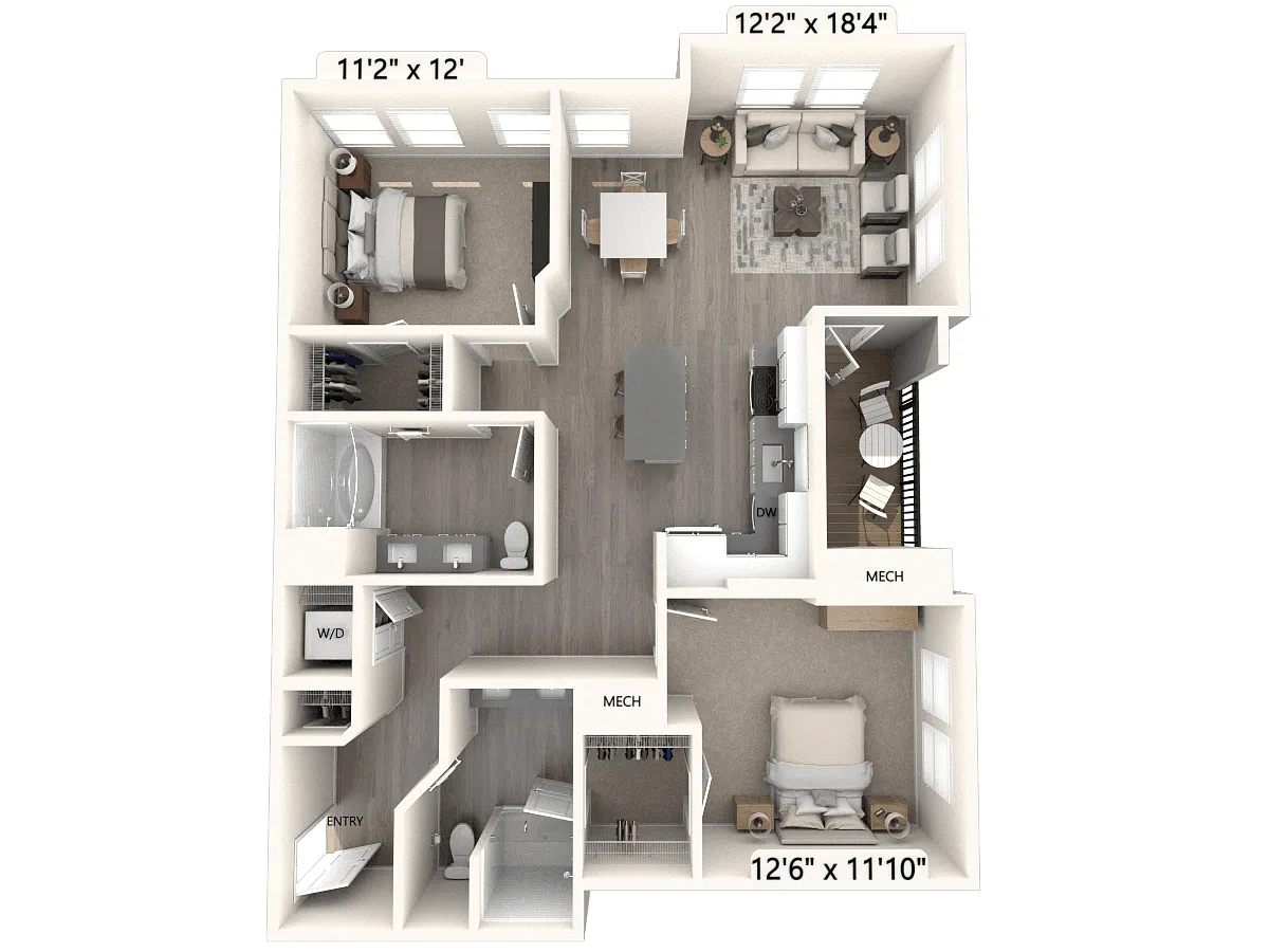 Floor plan B21U