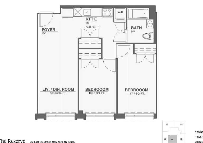 2x1-C - 2 Bed _ 1 Bath 2x1-C - 2 Bed _ 1 Bath