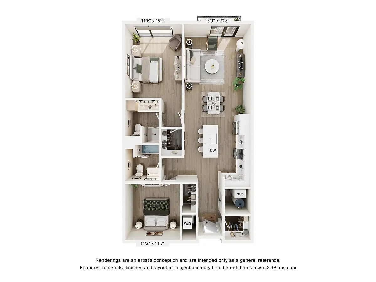 Floor plan Monroe
