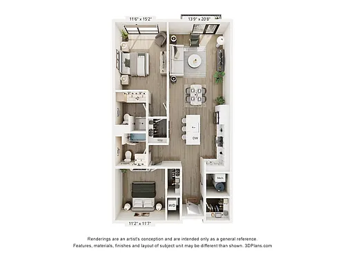 Floor plan Monroe
