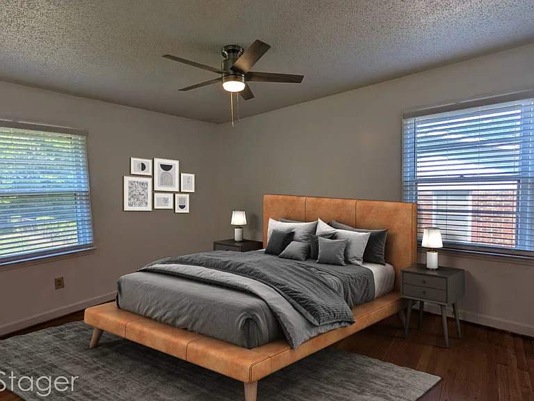 Virtually Staged primary bedroom
