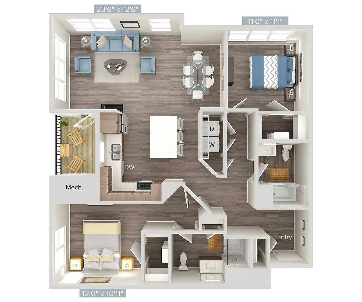 Floor plan B7-252