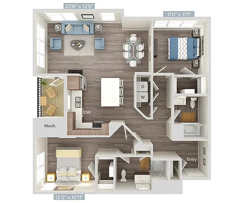 Floor plan B7-252