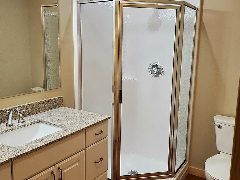 Master bathroom.