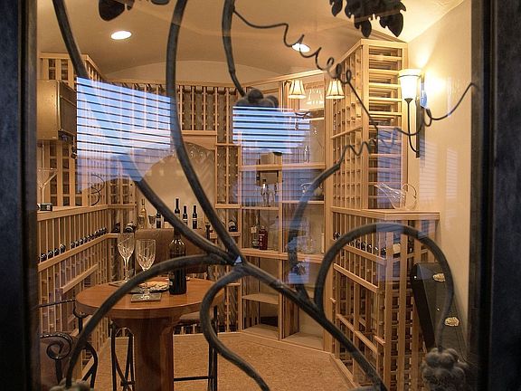 Elegant wine/vodka cellar