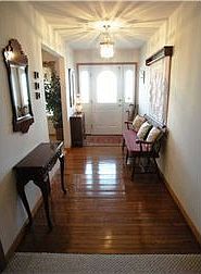 Hardwood foyer