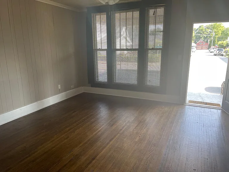 living room with hardwood floors,