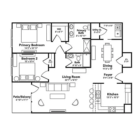 Floor plan The Chardonnay