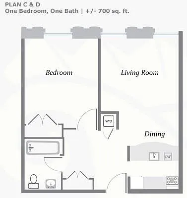 Floor plan Plan C & D