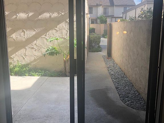 Slider to the patio and garage