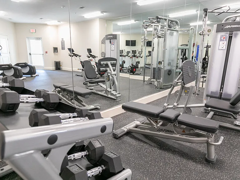 Work out on your schedule at the 24-hour fitness center