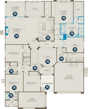 Carmel Cliff - Cesena Homesite 06700 - Floorplan