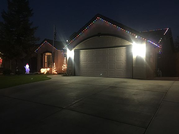 Extra wide driveway.