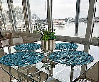 Lanai with enough room for separate dining and living areas