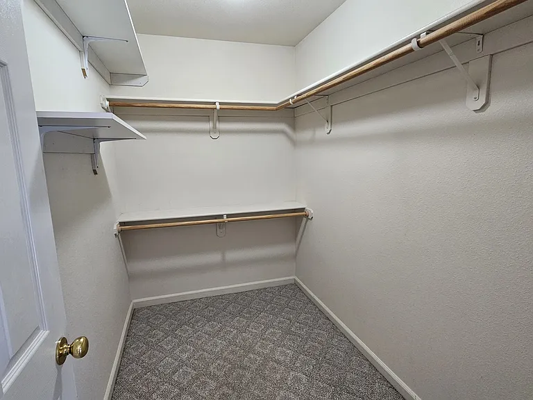Downstairs walk in closet