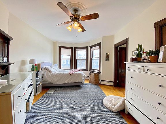 Bedroom with huge walk in closet