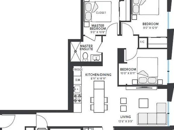 181 Mill St #1008, Toronto, ON M5A 1C8