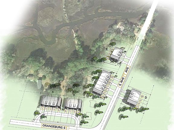 NST Site Plan Rendering with Creek