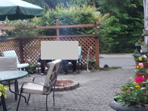 Extra large side patio