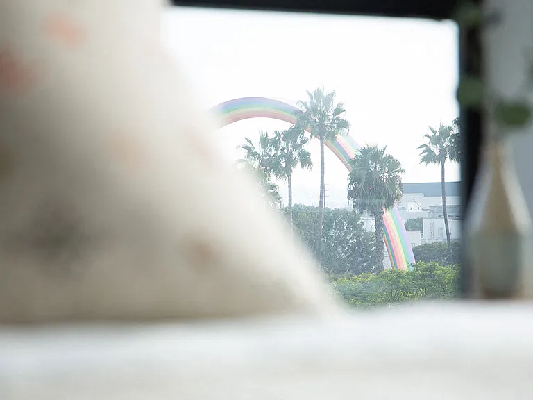 Rainbow views from Coda