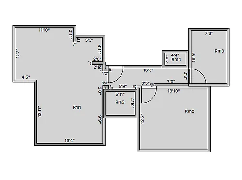 Floor plan Two Bedroom