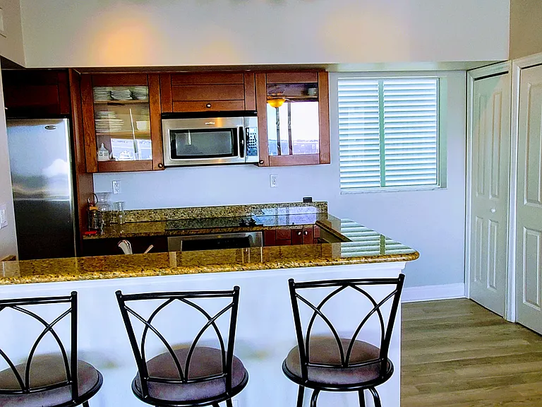 Kitchen looking from Family room