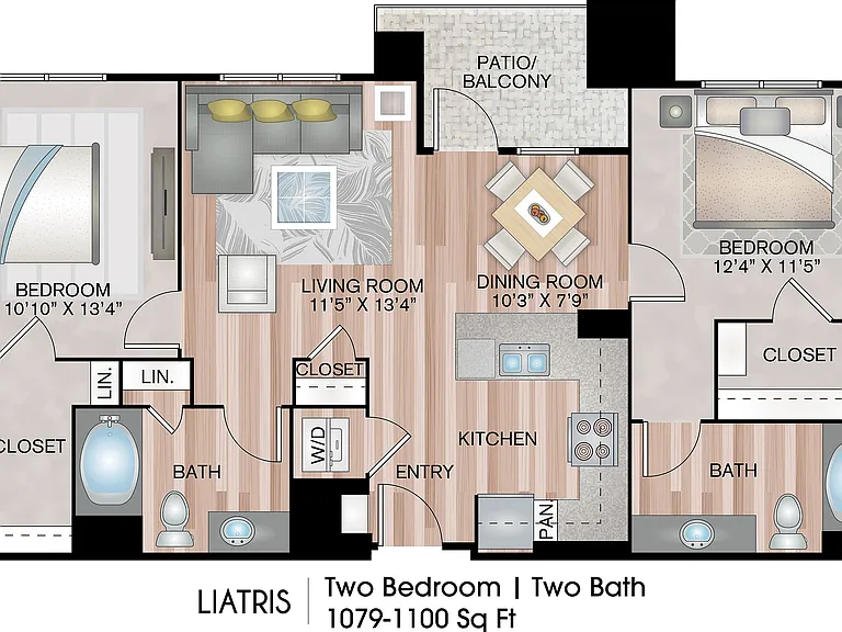 1079 Sq. Ft. 1079 Sq. Ft.