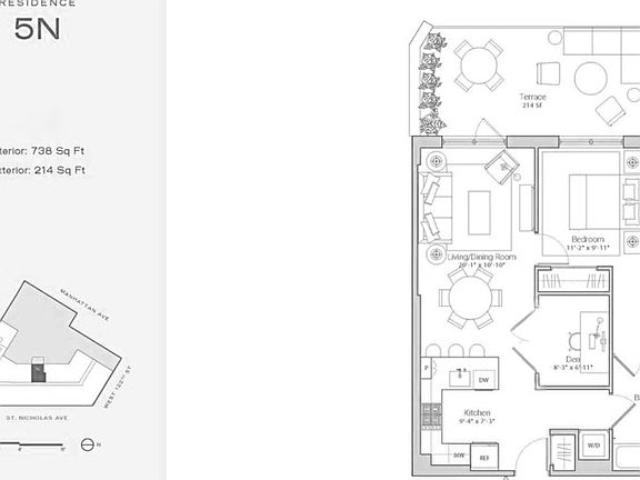 2nd image of 300 W 122nd St #5N