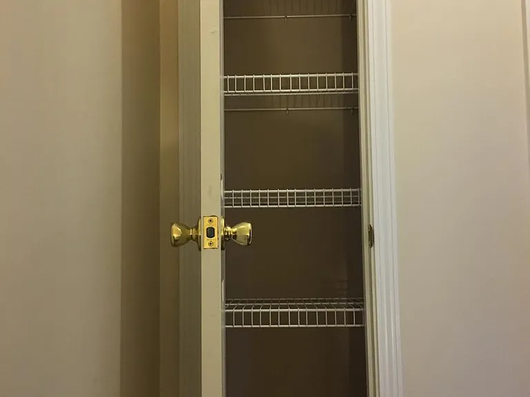 storage on top of stairs