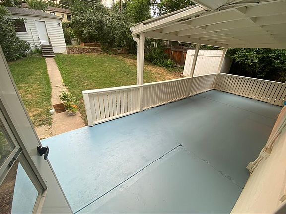 Back patio, back yard