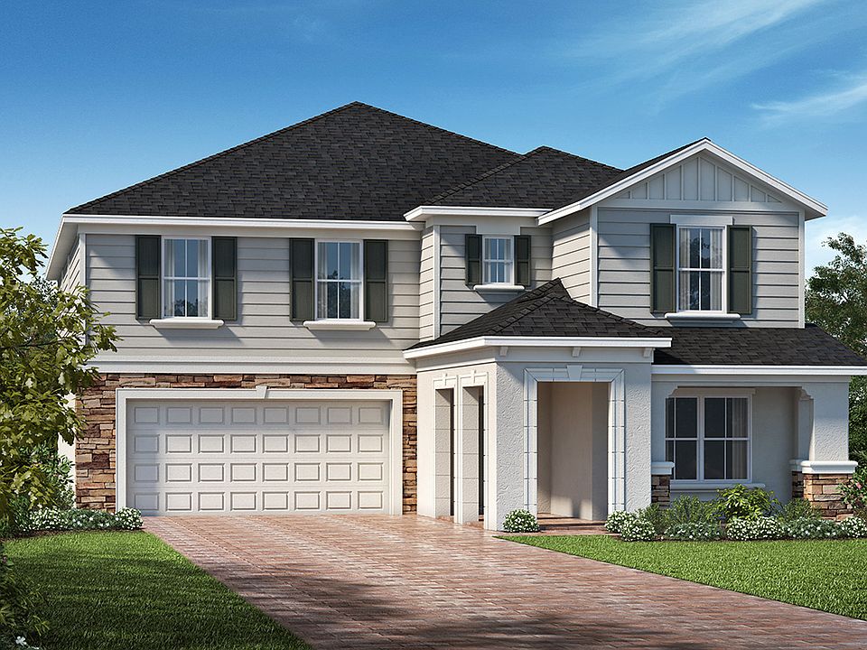 Exterior H with stone