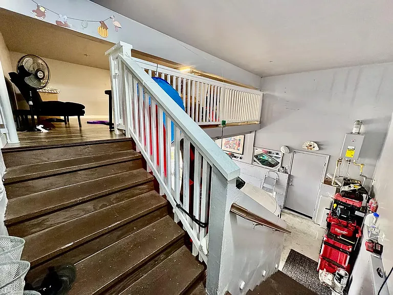 Entrance to garage from living room