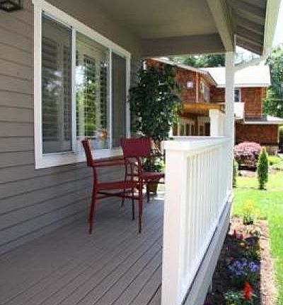 Inviting front porch